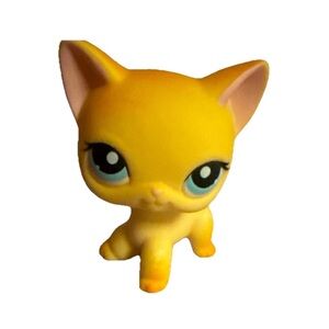 LPS Littlest Pet Shop #339 Yellow Short Hair Cat